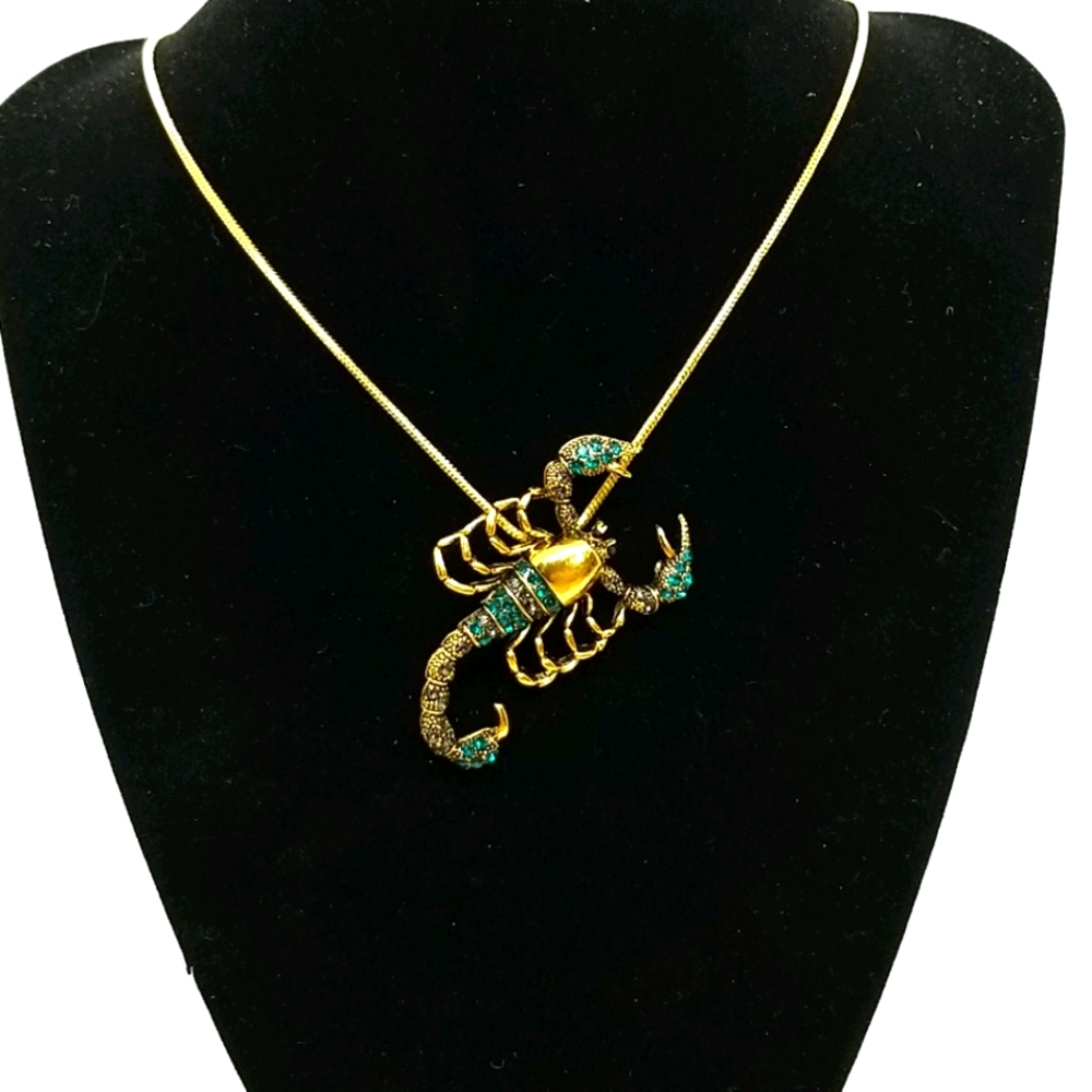 Mans scorpion necklace